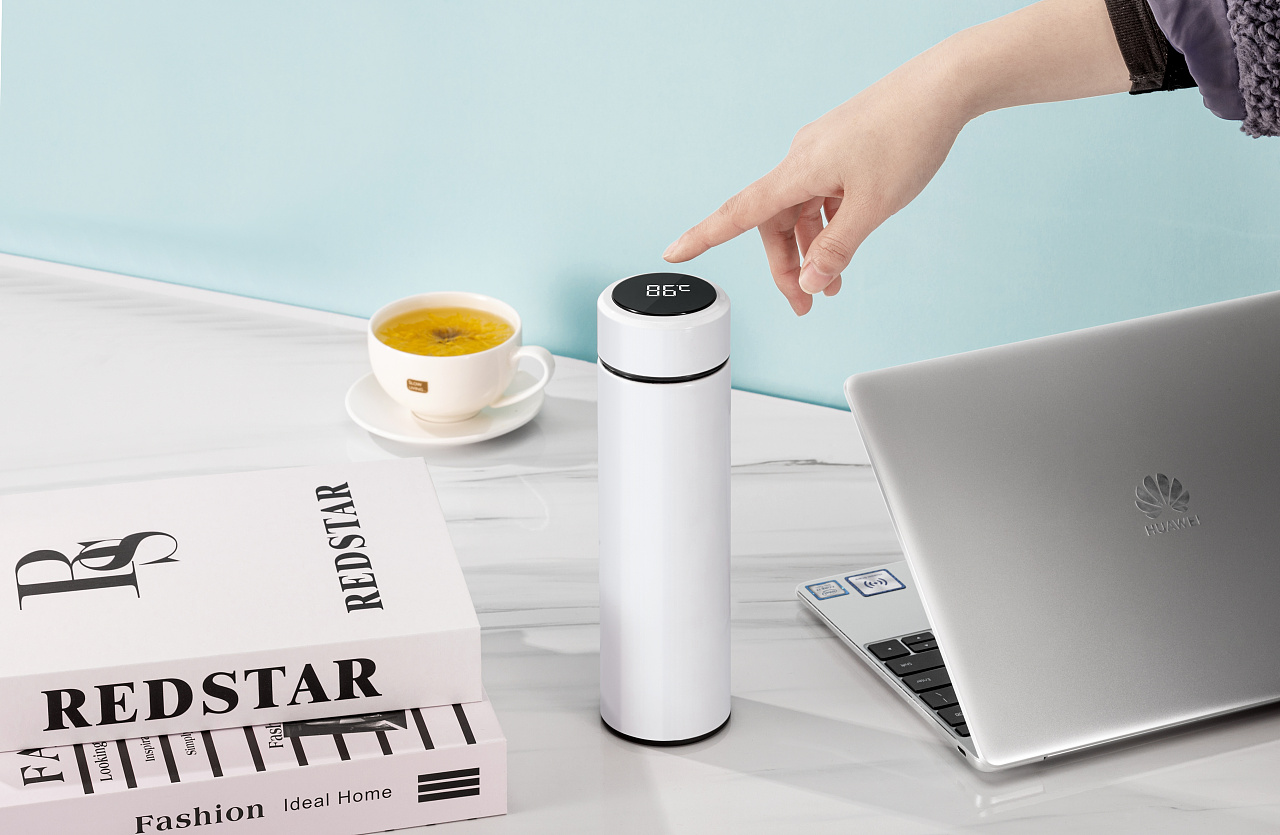 南极人-智能保温杯拍摄