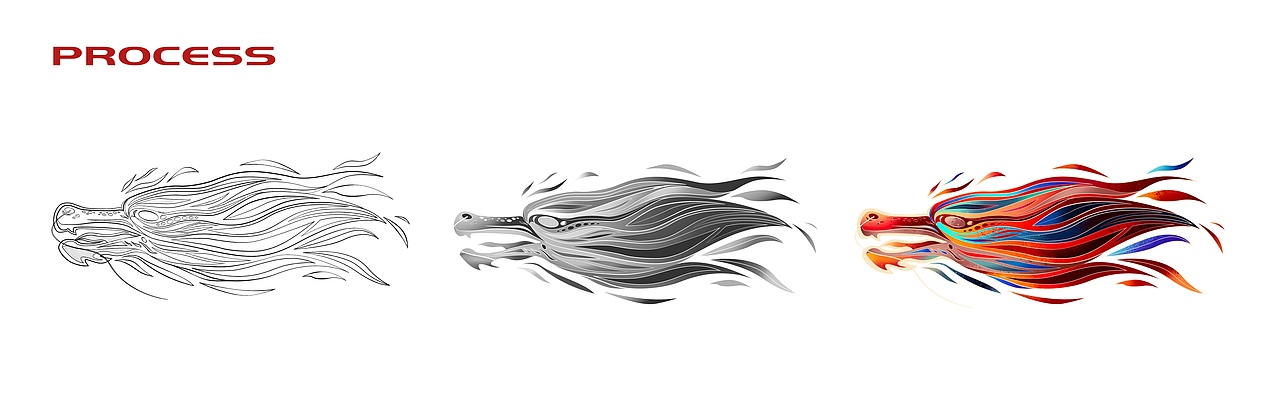 御龙行（图ZMjg4MjA4Mzky） - 图案 - 站酷设计师夏天的小黄鹿原创素材 - 站酷ZCOOL