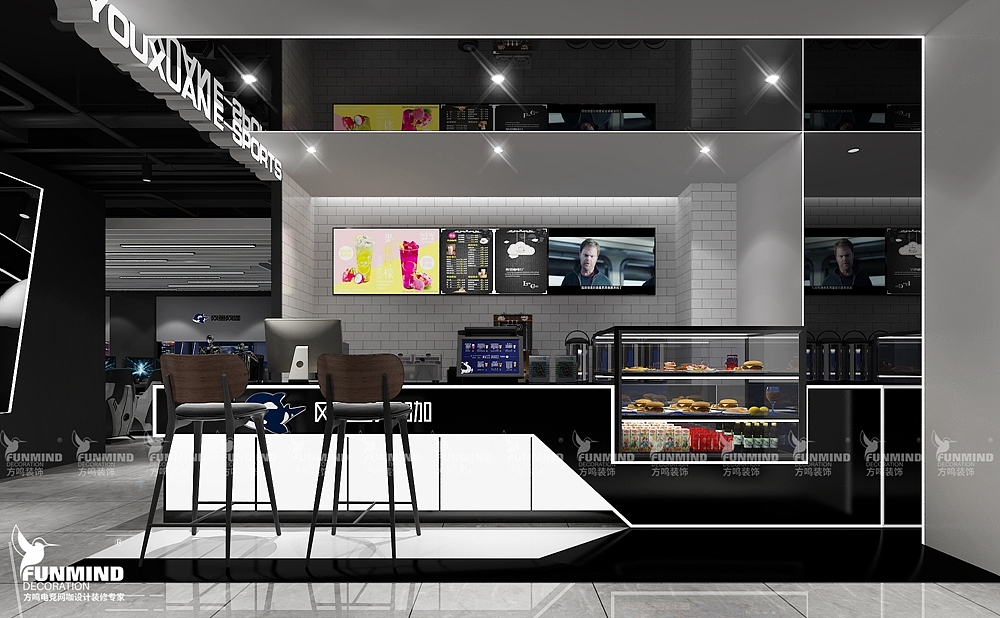 石家庄网鱼网咖|电竞馆|网吧设计装修效果图,照片,实景