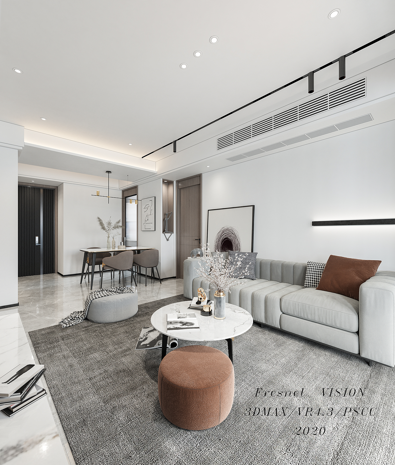 现代简约客餐厅（图ZMjA1NjAyNDQw） - 家装设计 - 站酷设计师AKA改图王原创素材 - 站酷ZCOOL