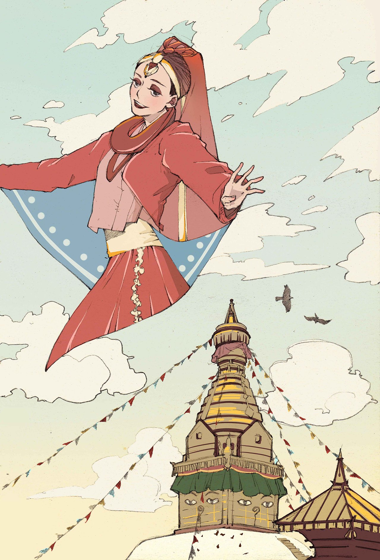 IN NEPAL（图ZMTAxMDE0NDM2） - 艺术插画 - 站酷设计师桔芊原创素材 - 站酷ZCOOL