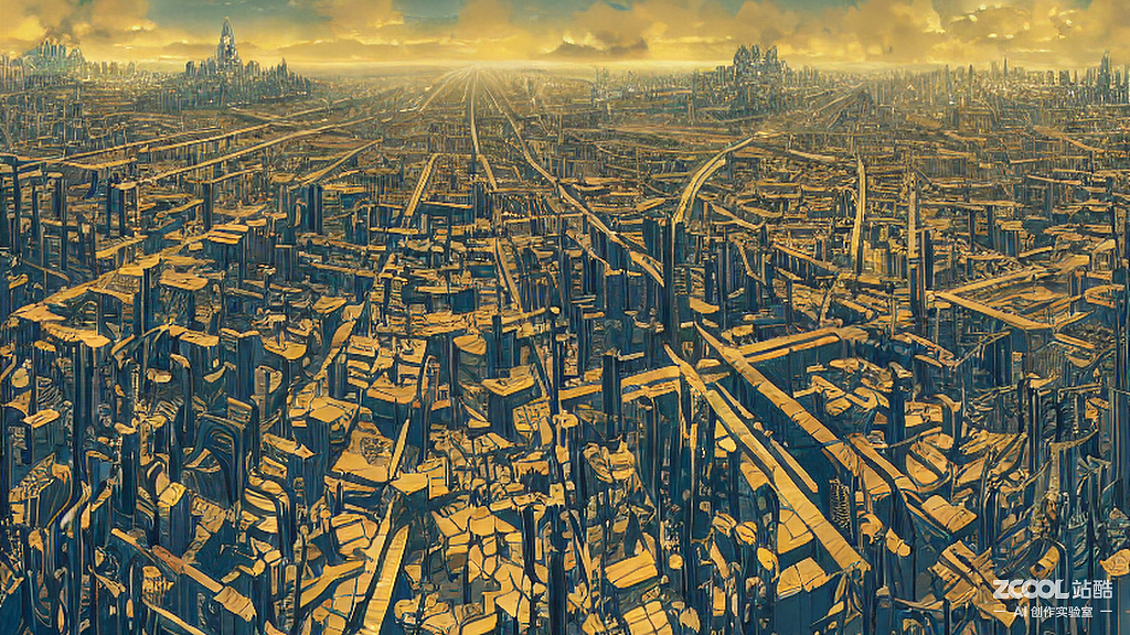 #AI创作实验室#商业城市的发达（图ZMzE4NTAwOTU2） - AI作品 - 站酷设计师小神壹零原创素材 - 站酷ZCOOL