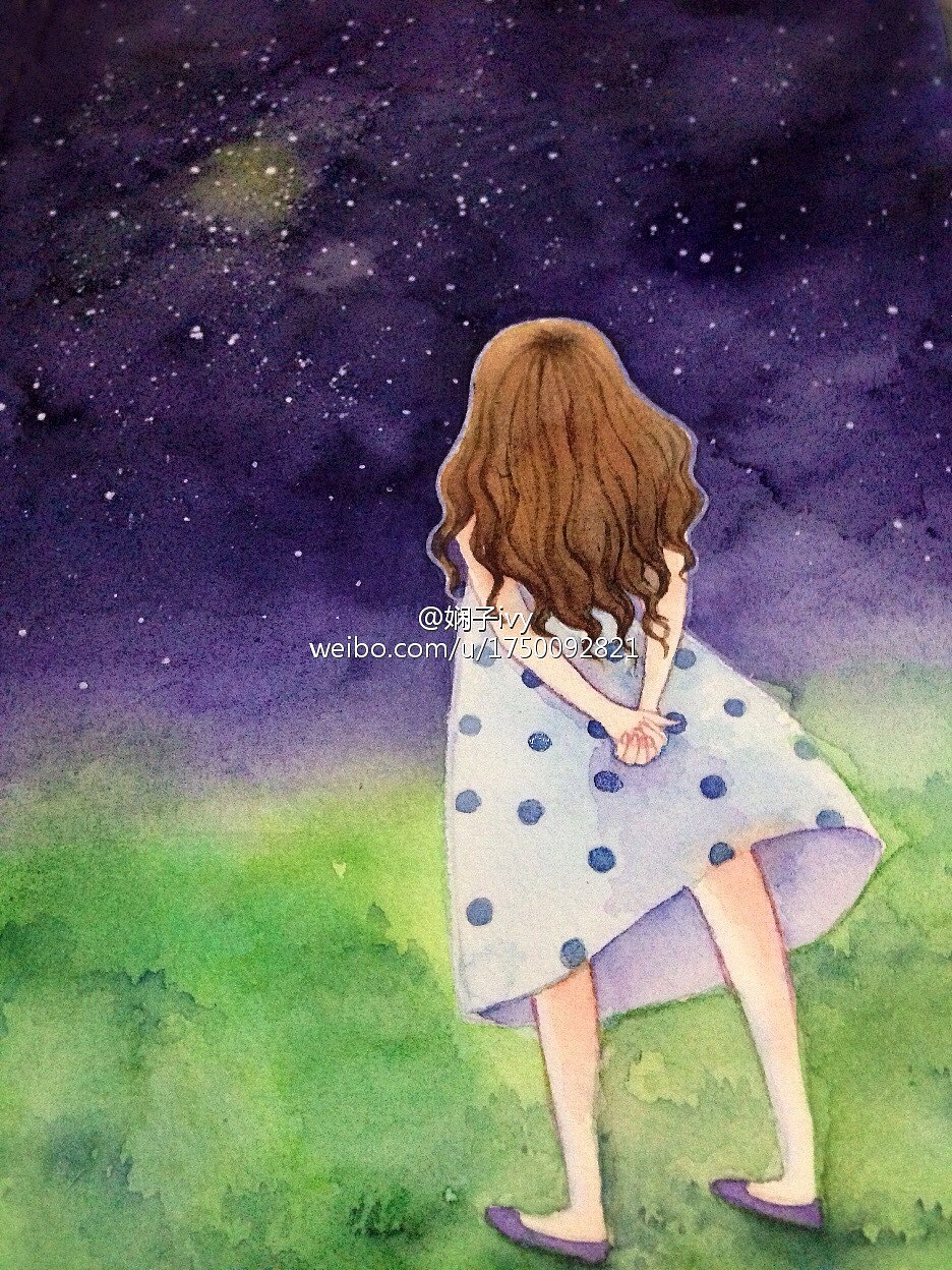 仰望星空|插画|商业插画|娴子ivy_原创作品-站酷zcool