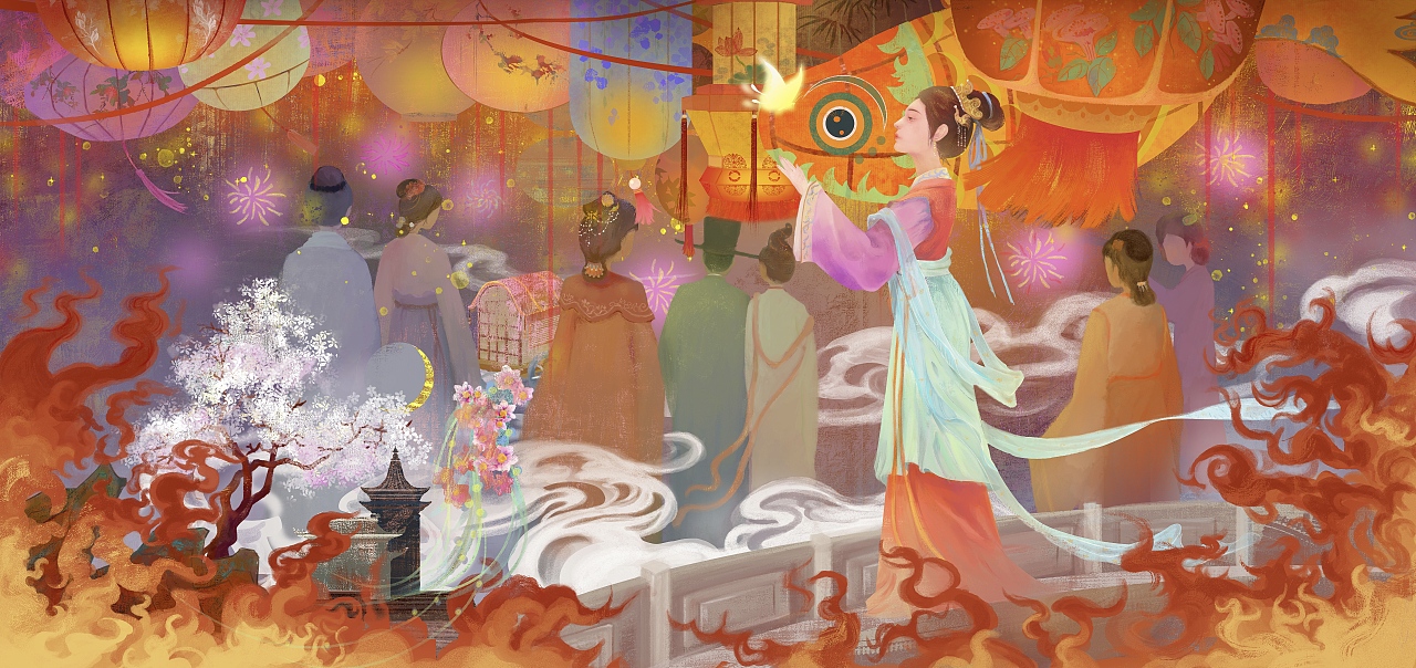 元夕（图ZMzgyNjM2NjA0） - 商业插画 - 站酷设计师酸辣粉爱臭豆腐原创素材 - 站酷ZCOOL