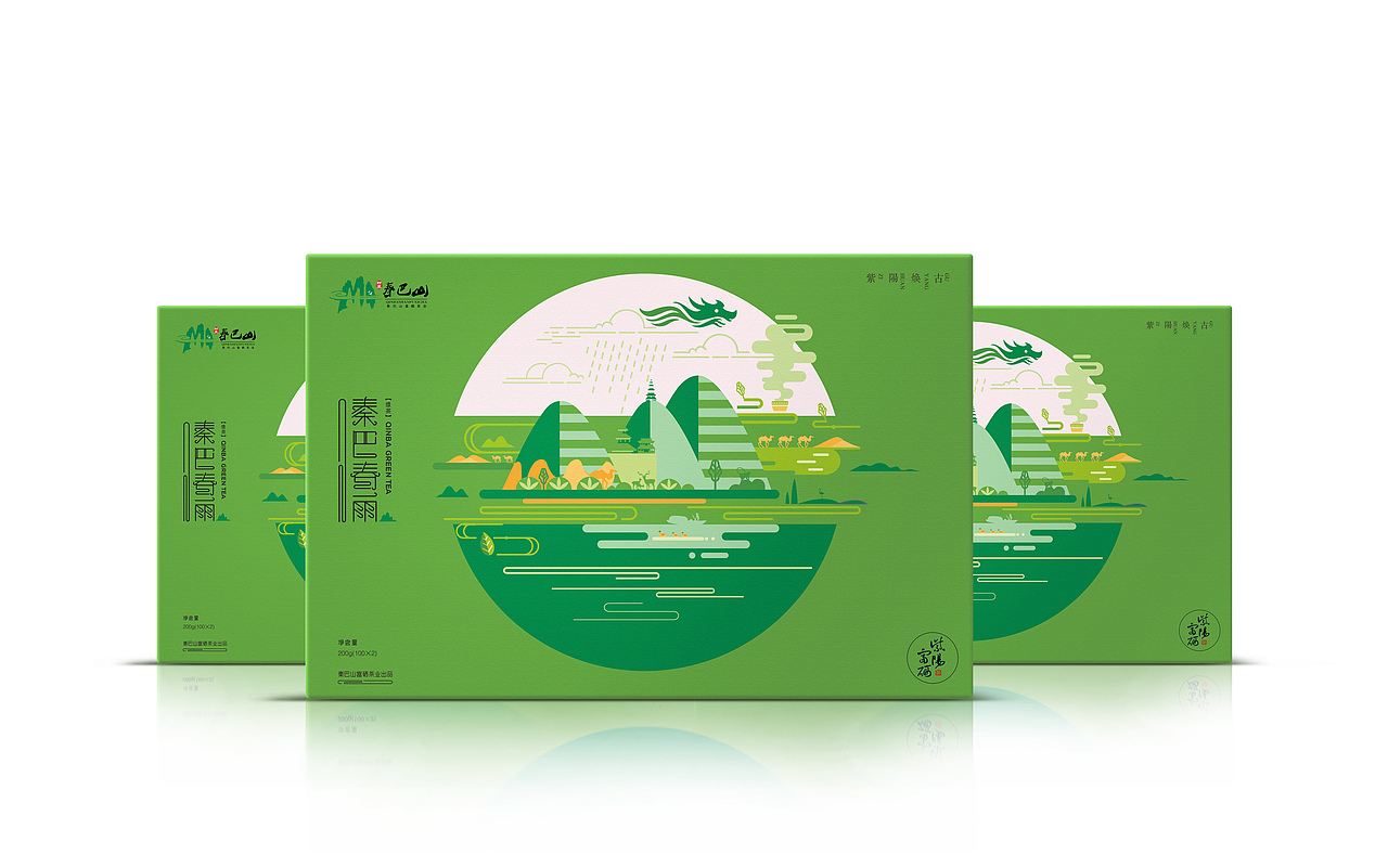 陕西秦巴山富硒茶业新品包装-厚启设计