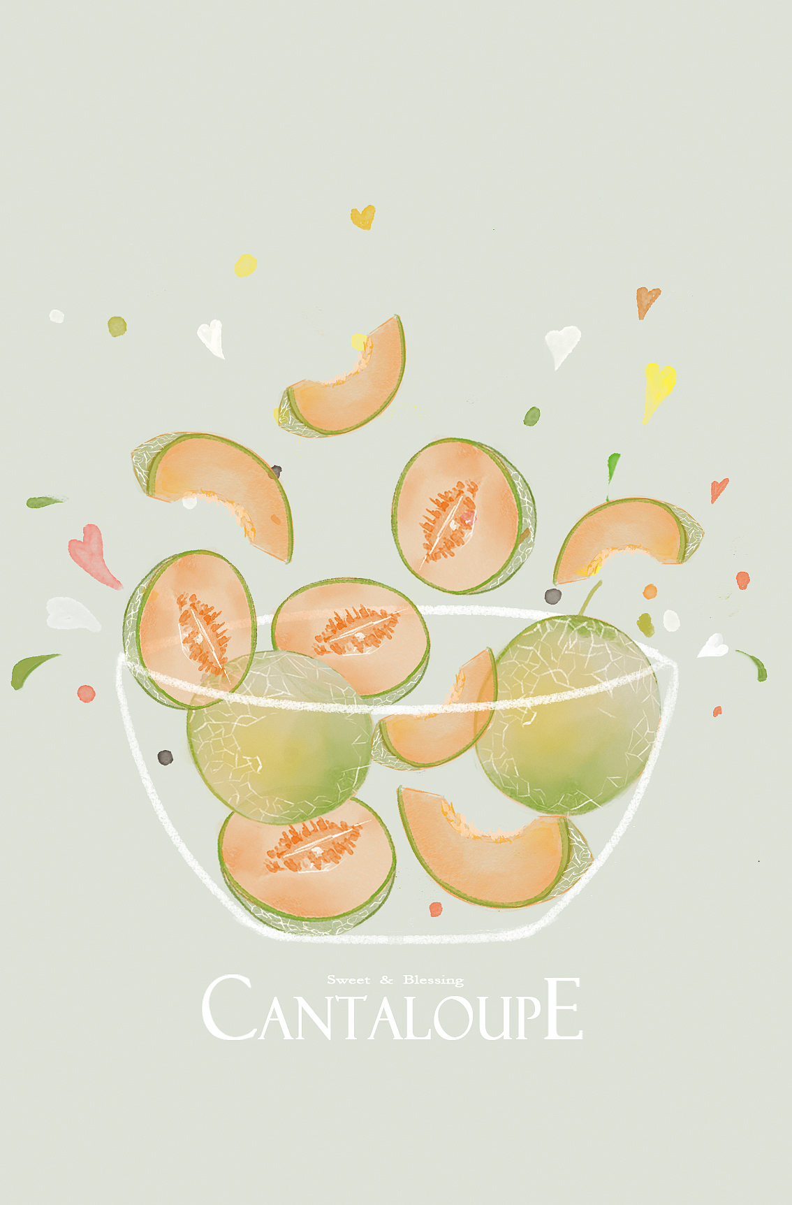 翻滚吧水果君！系列插画