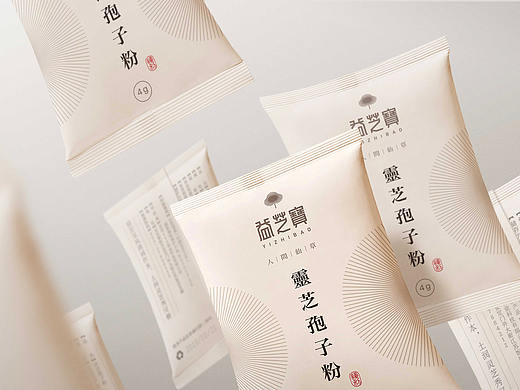 益芝寶靈芝孢子粉包裝設計
