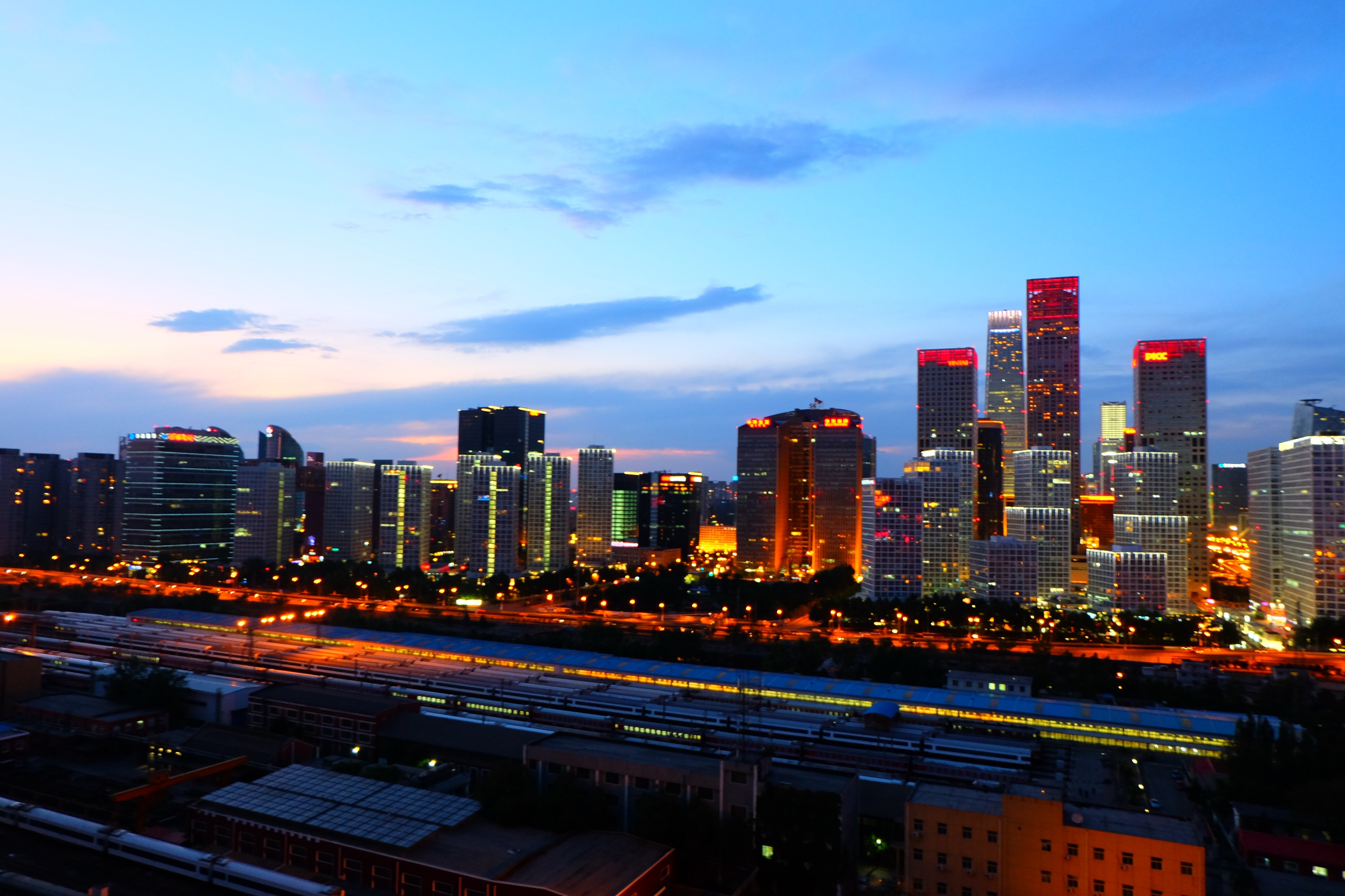 国贸夜景