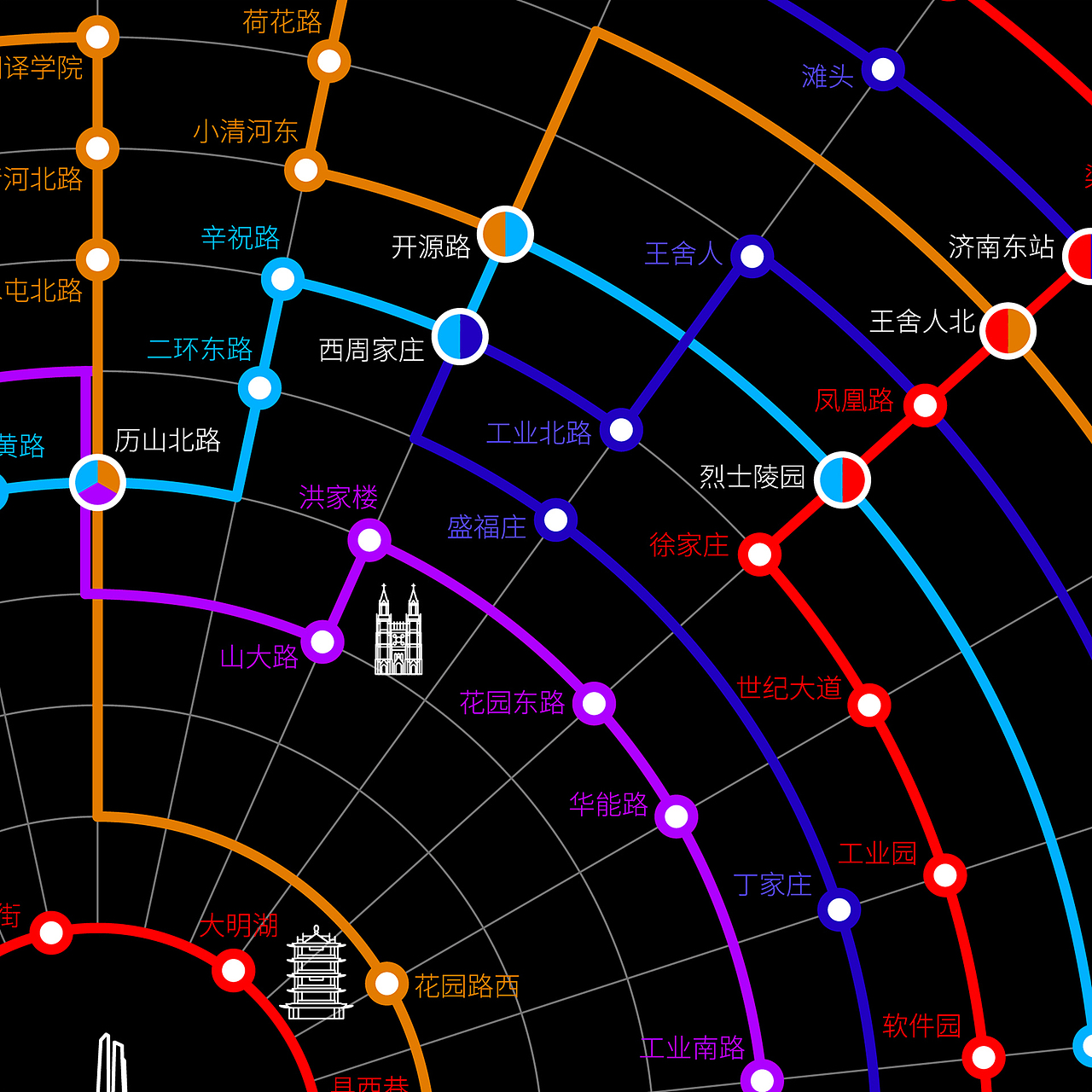 ● 济南地铁丨城市品牌丨APP导视设计