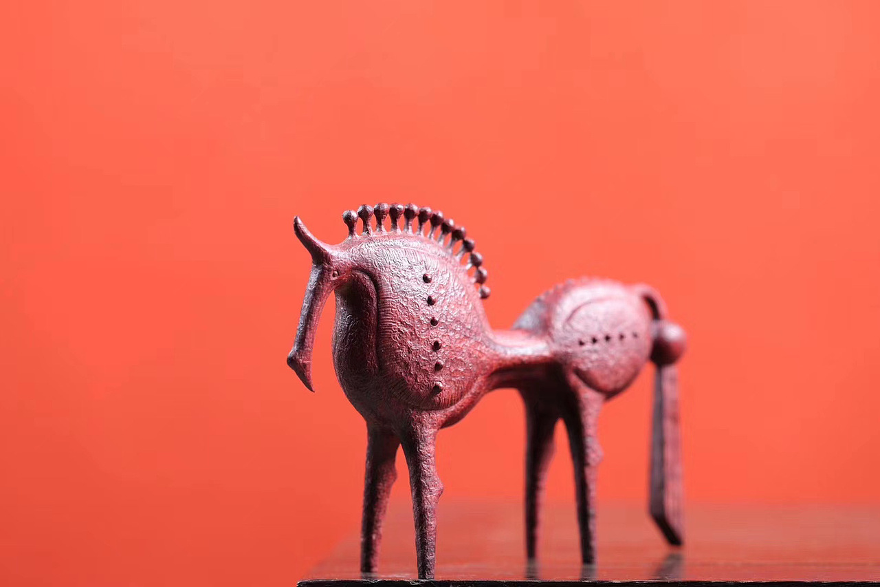 小叶紫檀《唐马》