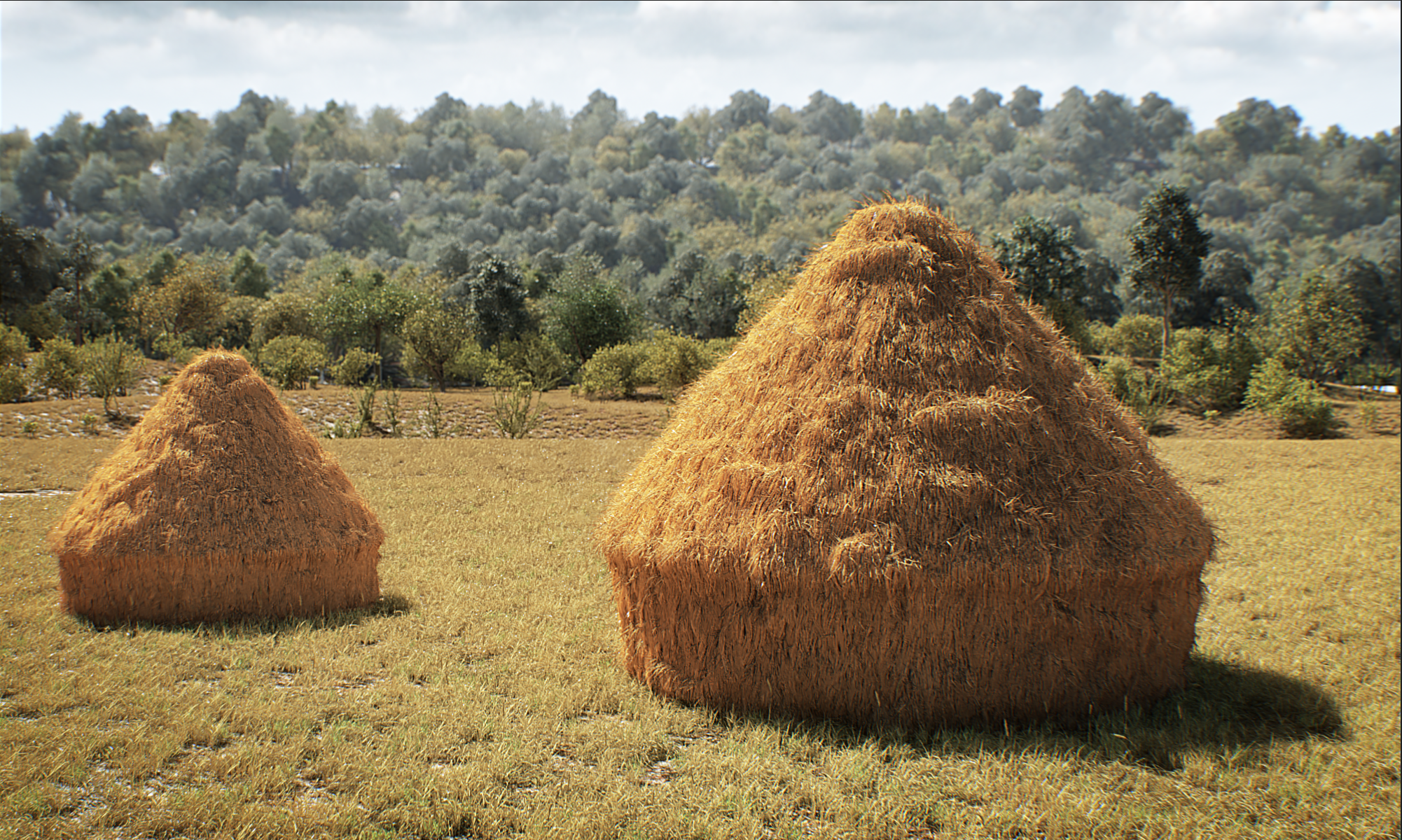 莫奈作品_干草垛