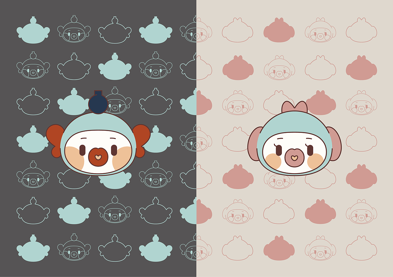 两只小鱼仔|平面|ip形象|夏南八_原创作品-站酷zcool