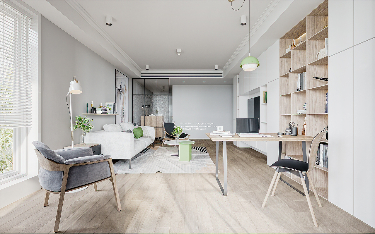 现代北欧风格效果图表现（图ZMTkxMTM4MDY0） - 家装设计 - 站酷设计师蟹老板丶原创素材 - 站酷ZCOOL