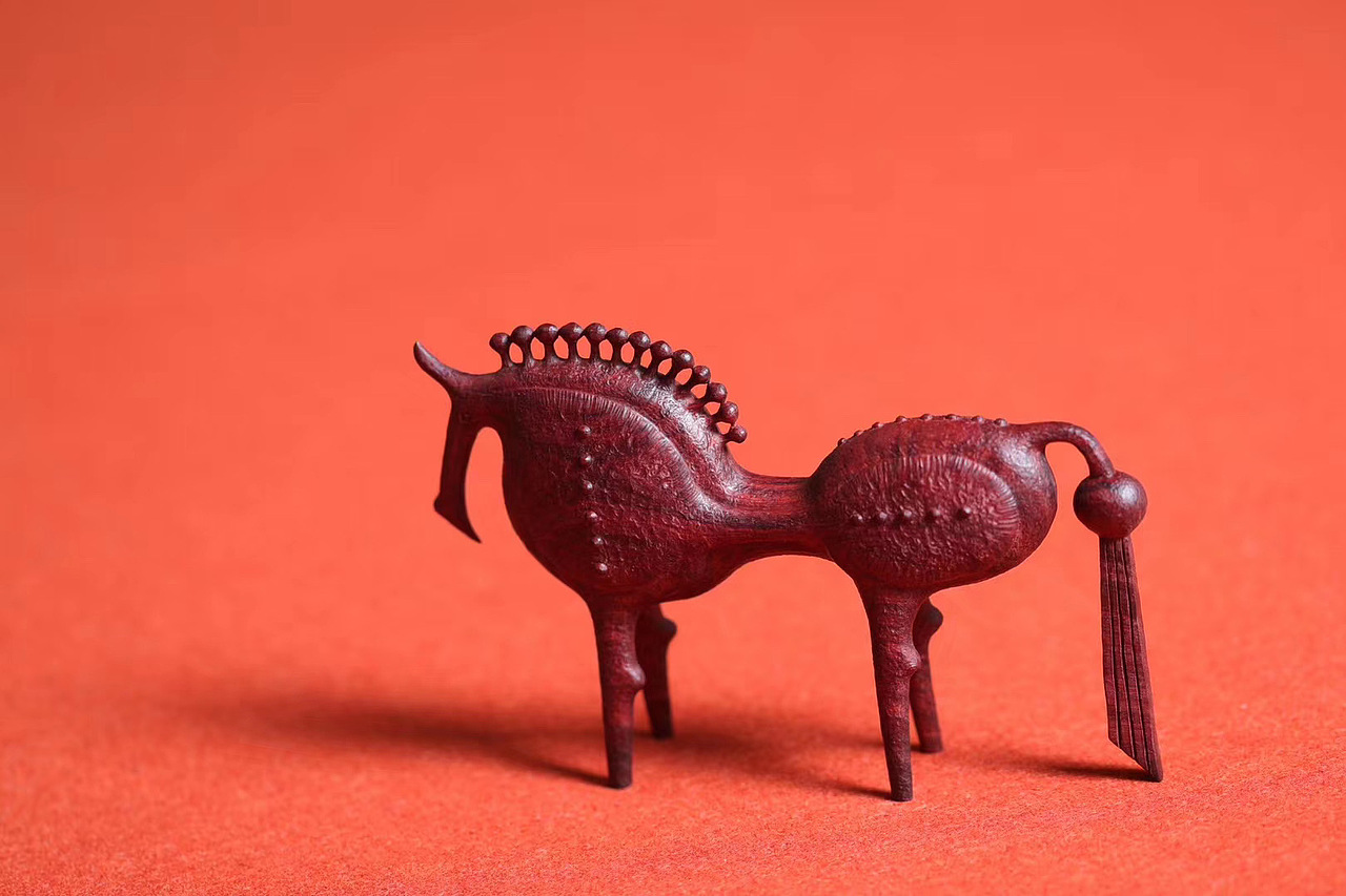 小叶紫檀《唐马》