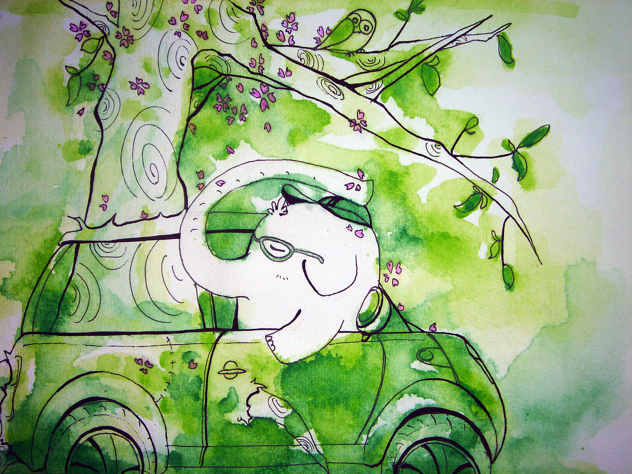 带着晴朗旅行人间