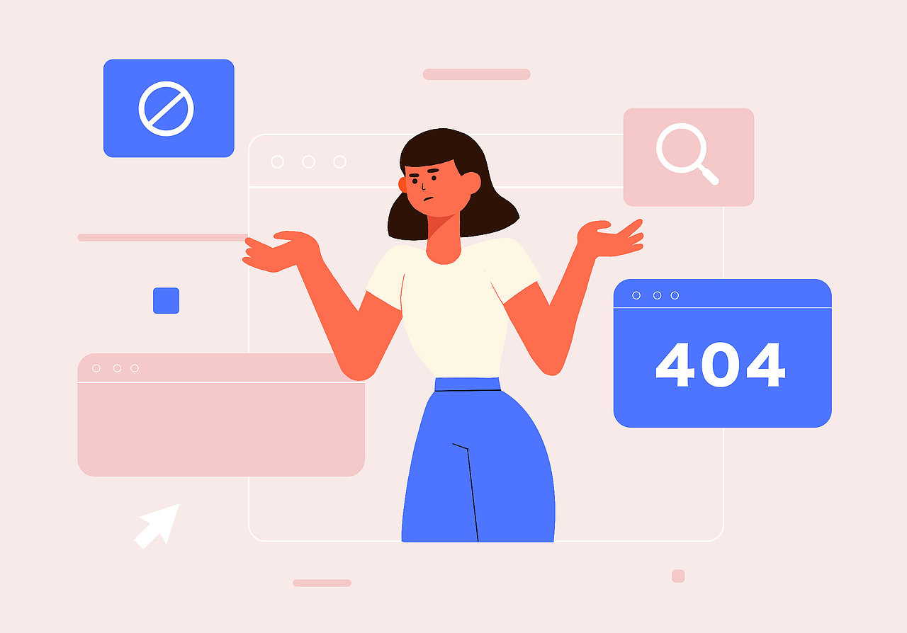 404页面插画设计临摹练习（图ZMTg4ODAwNzYw） - 商业插画 - 站酷设计师小鲤鱼爱画画原创素材 - 站酷ZCOOL