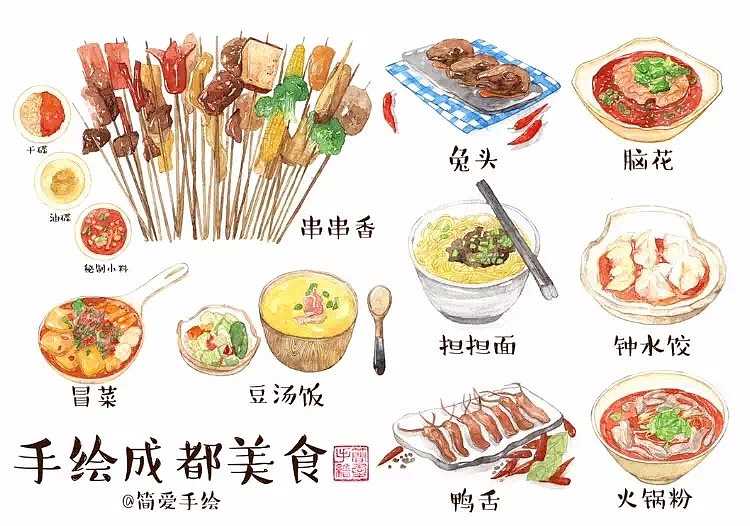 纸上的美食天府之国四川成都