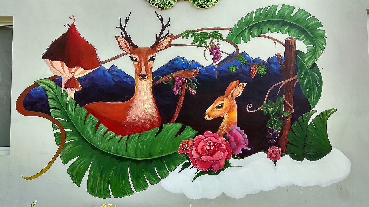 壁画/墙绘合集（图ZMjA0MjA5NTI4） - 新锐潮流插画 - 站酷设计师CHAOMAO超猫原创素材 - 站酷ZCOOL