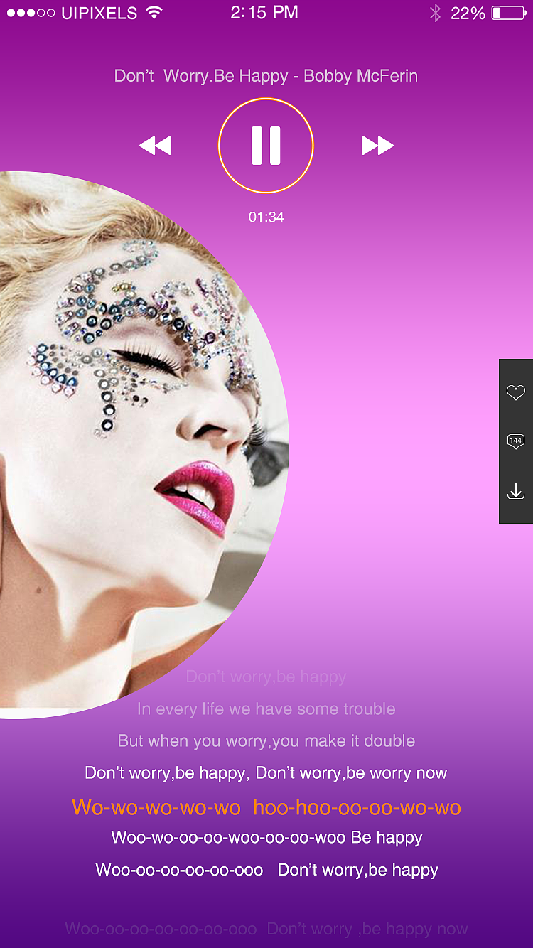 音乐APP（图ZNzAzNjUzOTY=） - APP界面 - 站酷设计师wuhawuha32原创素材 - 站酷ZCOOL