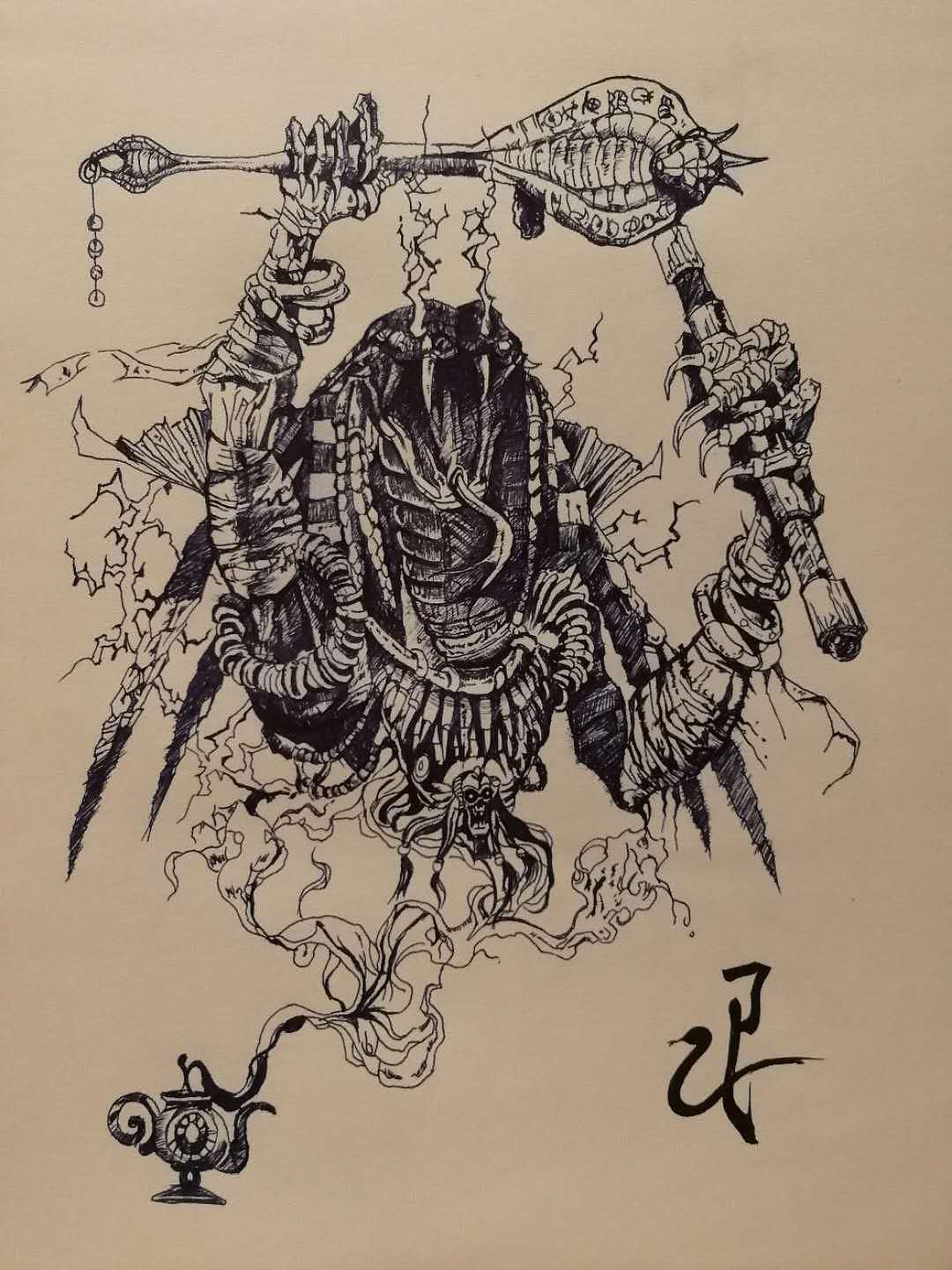 十二生肖之巫蛇（图ZMTMwODM1Mzc2） - 创作习作 - 站酷设计师白夜说书人原创素材 - 站酷ZCOOL