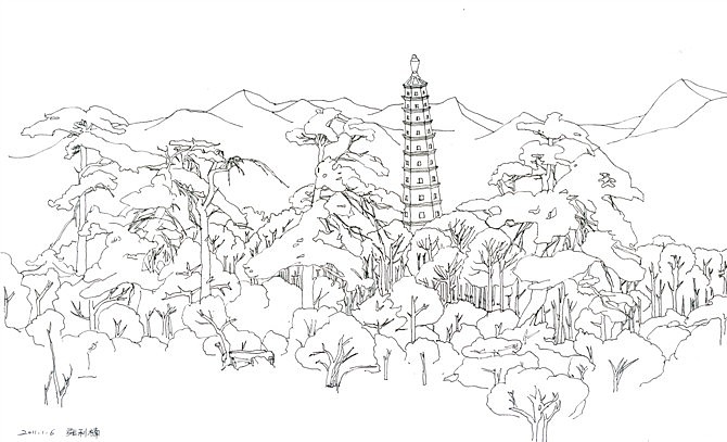 六和塔——避暑山庄魁星楼文津阁——避暑山庄举报14分享原创作品插画