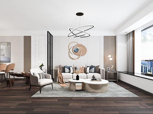 深圳装修设计：碧海云天，现代简约风