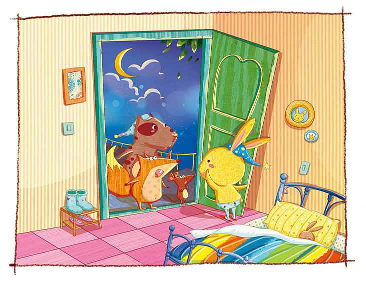 儿插的上色经历（图ZMTE1NTk2ODQ=） - 儿童插画 - 站酷设计师小冻猫子原创素材 - 站酷ZCOOL