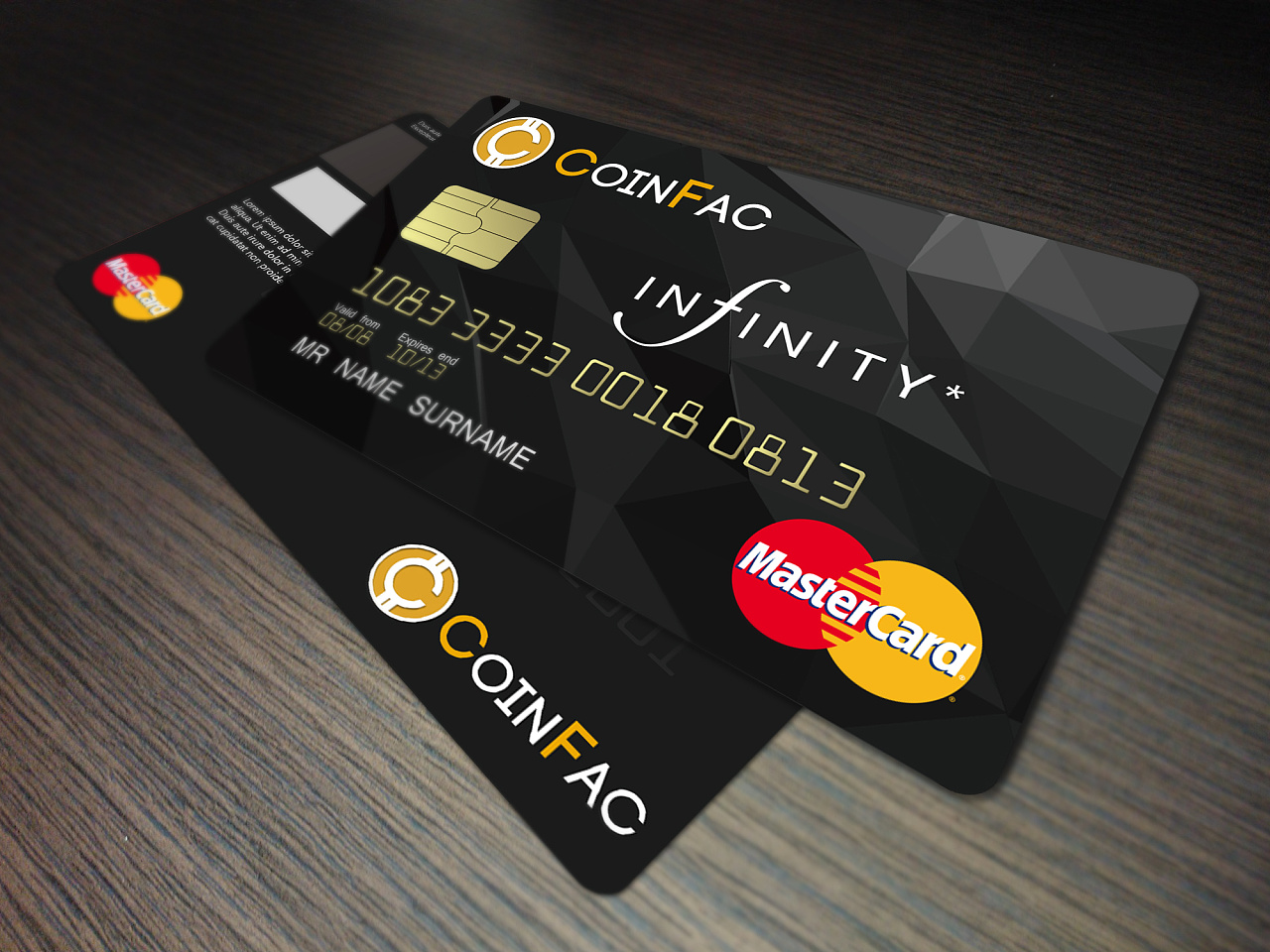 coinfac万事达信用卡