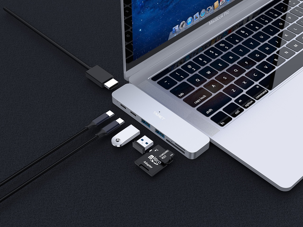 Macbook 七合一扩展坞详情
