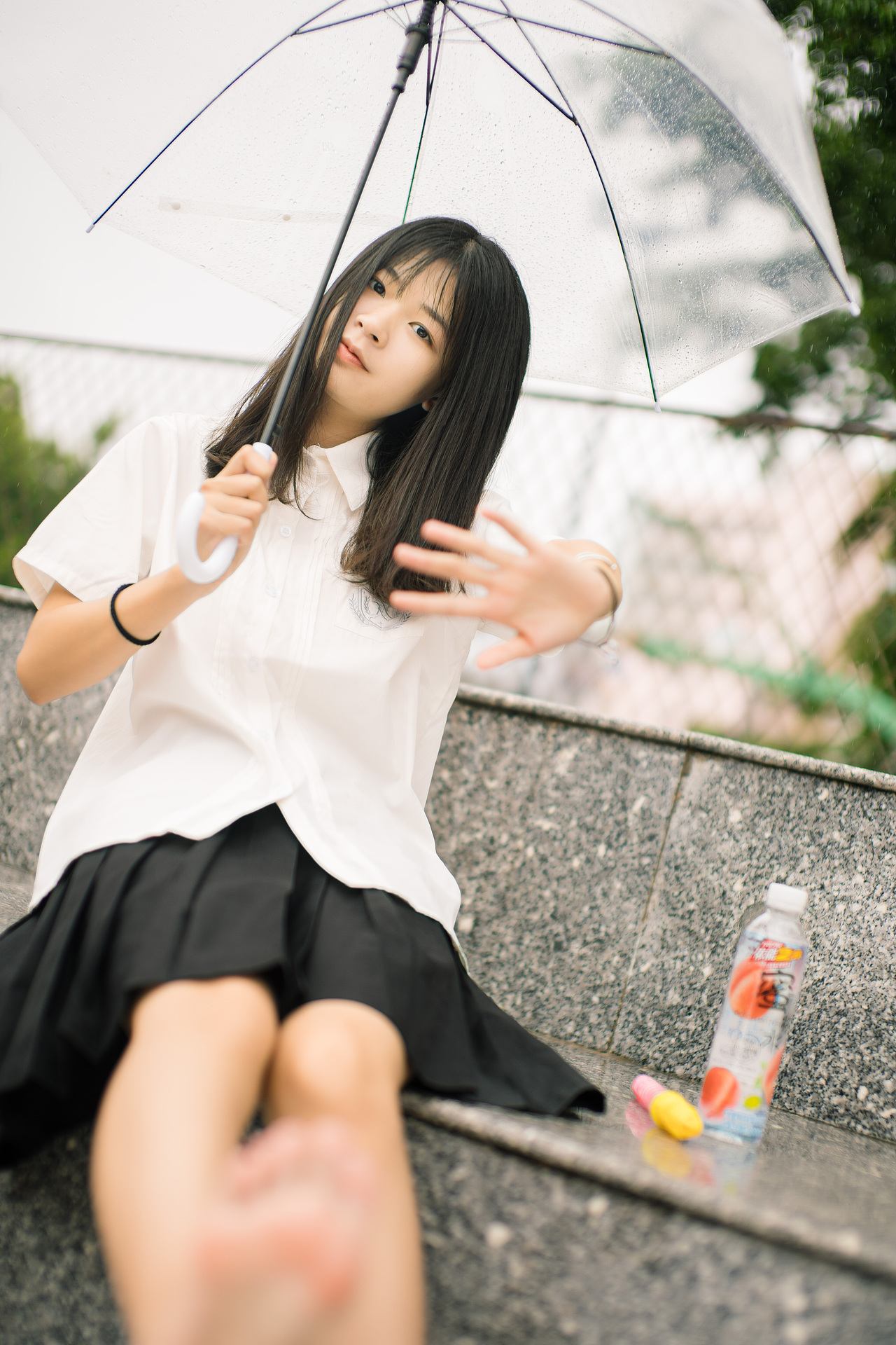 雨天JK-下雨也要出来拍照鸭~