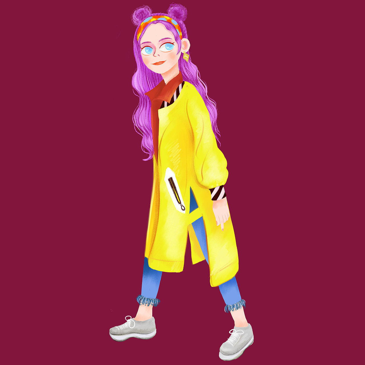 一些插画练习 今年要坚持画画啊♥
