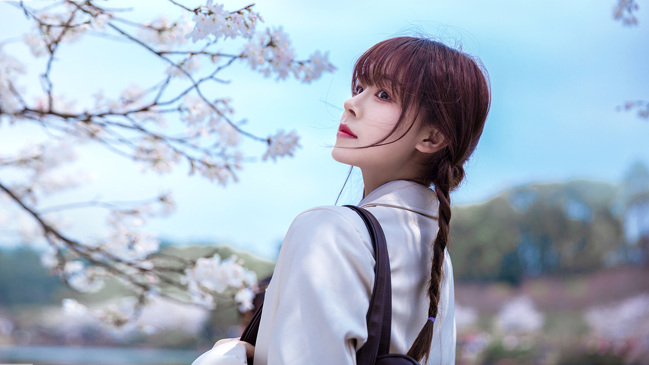 樱花与少女（图ZMjUxNDA5ODA4） - 人像摄影 - 站酷设计师摄影师萧月园原创素材 - 站酷ZCOOL