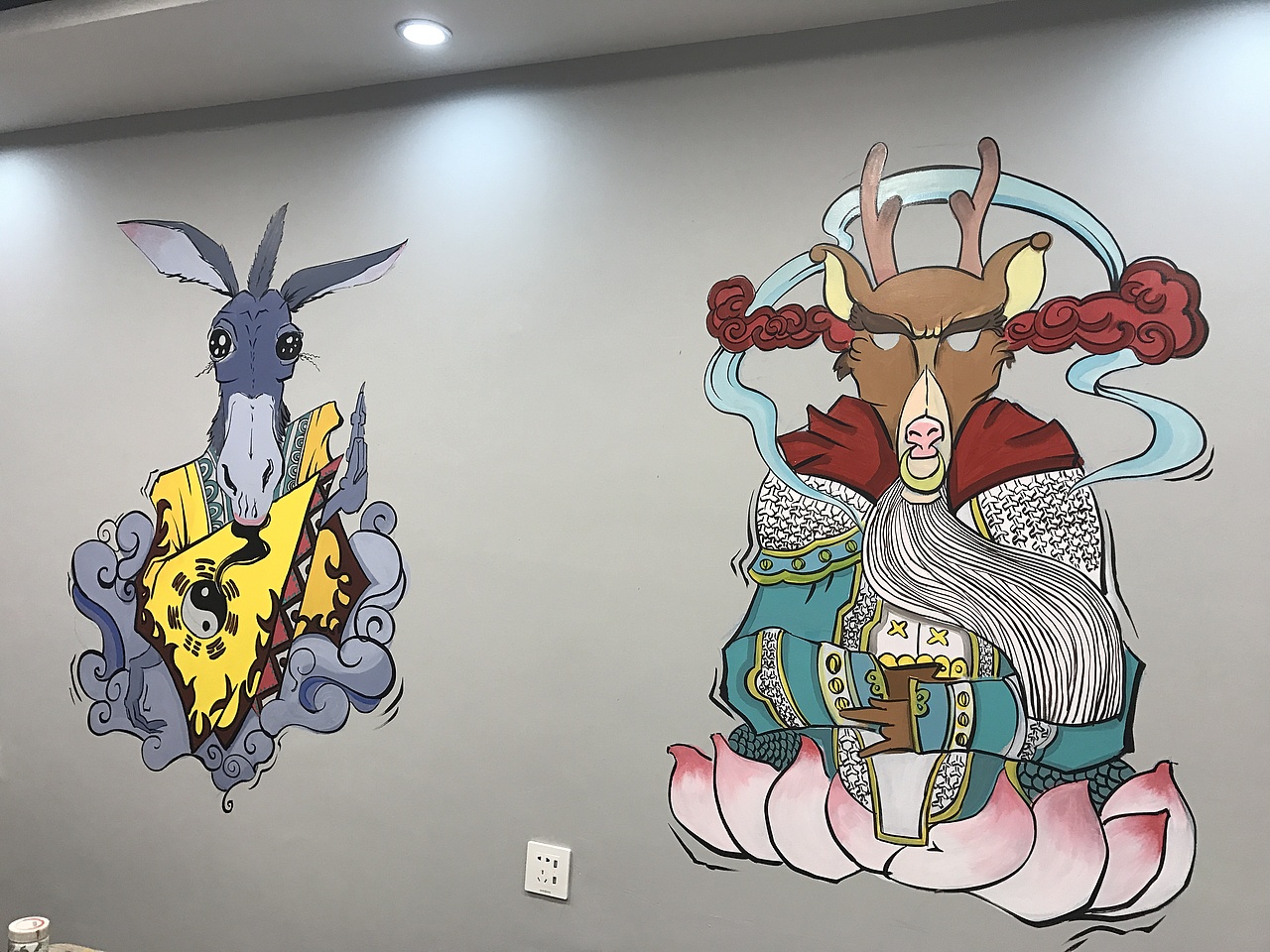 墙绘-东北神兽（图ZMTU4MDU1NjY4） - 新锐潮流插画 - 站酷设计师Z98220750原创素材 - 站酷ZCOOL