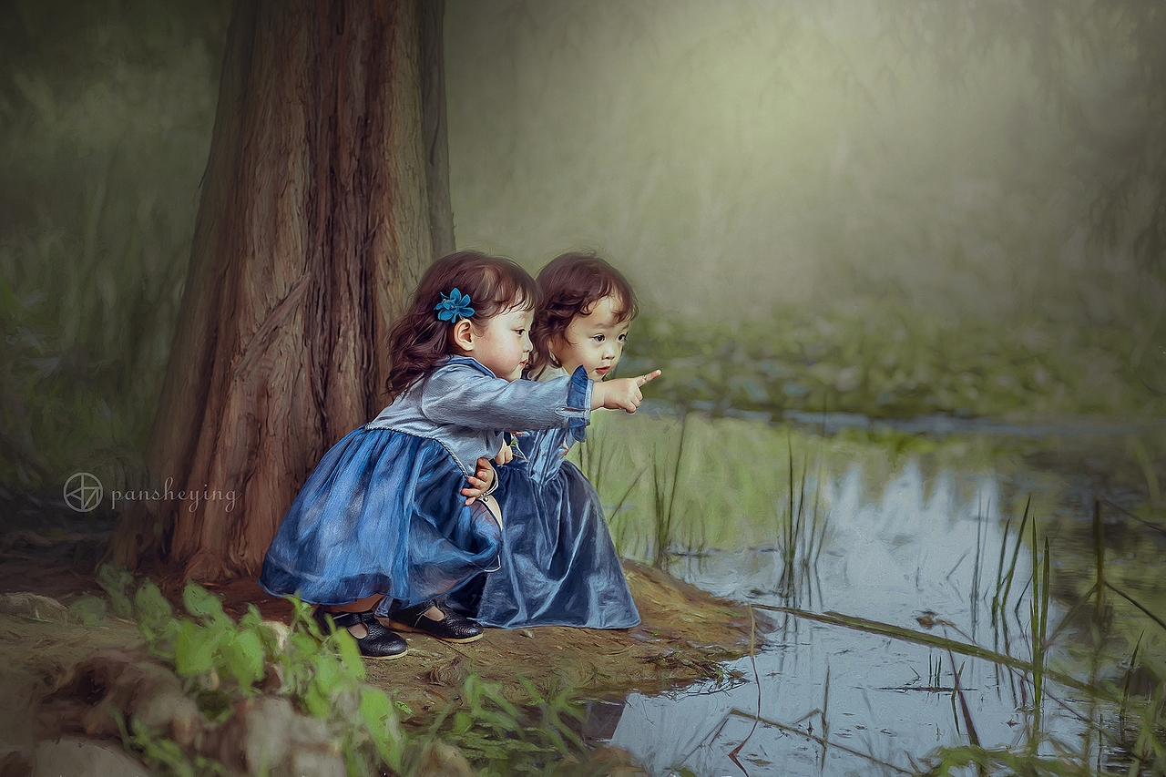 小小姐妹花（图ZMTM0NTE4MjU2） - 人像摄影 - 站酷设计师PAN摄影原创素材 - 站酷ZCOOL