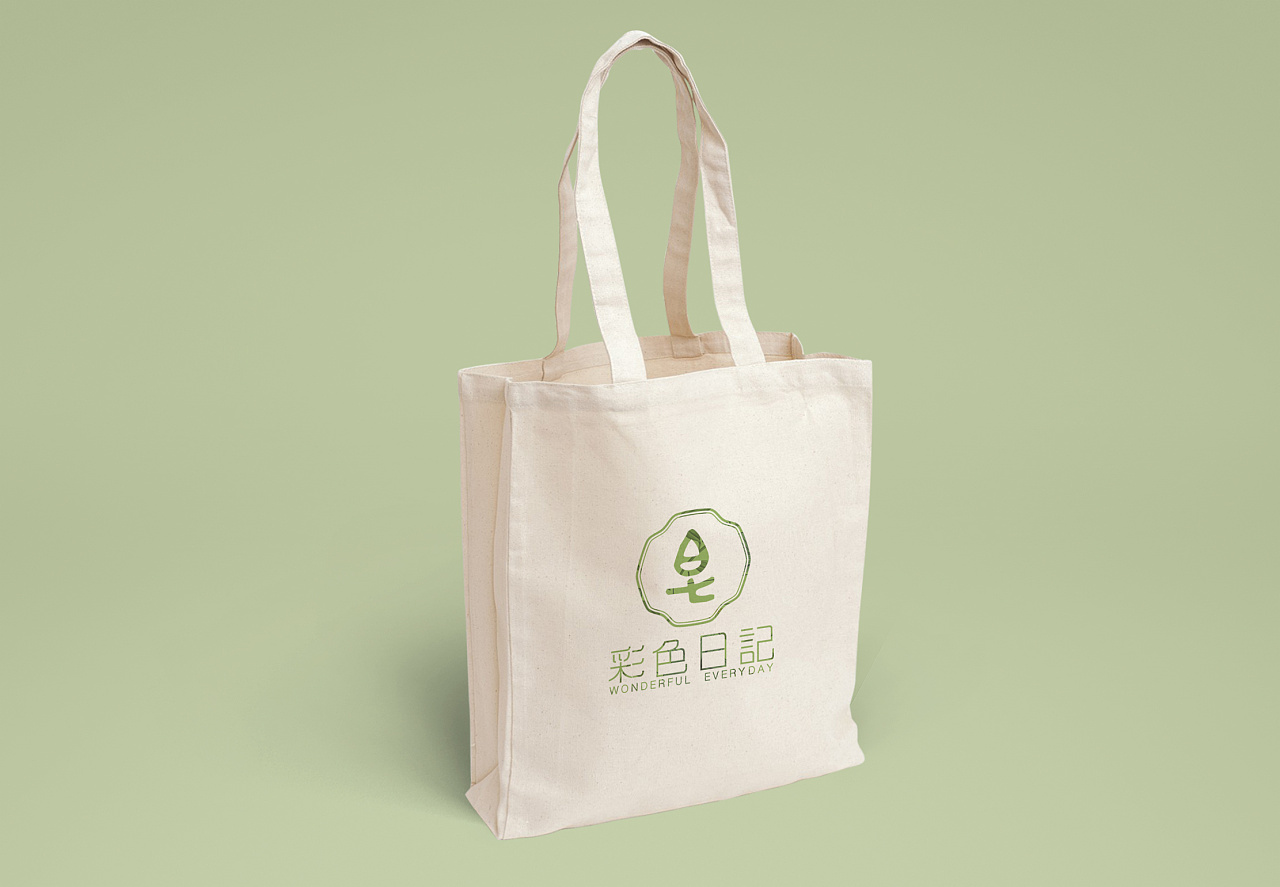 彩色日记手工皂logo设计