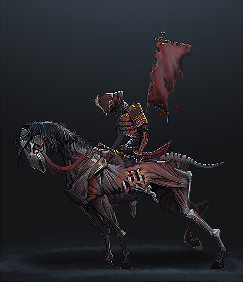 【2014】骑兵|插画|游戏原画|半江染伤_临摹作品-站酷zcool