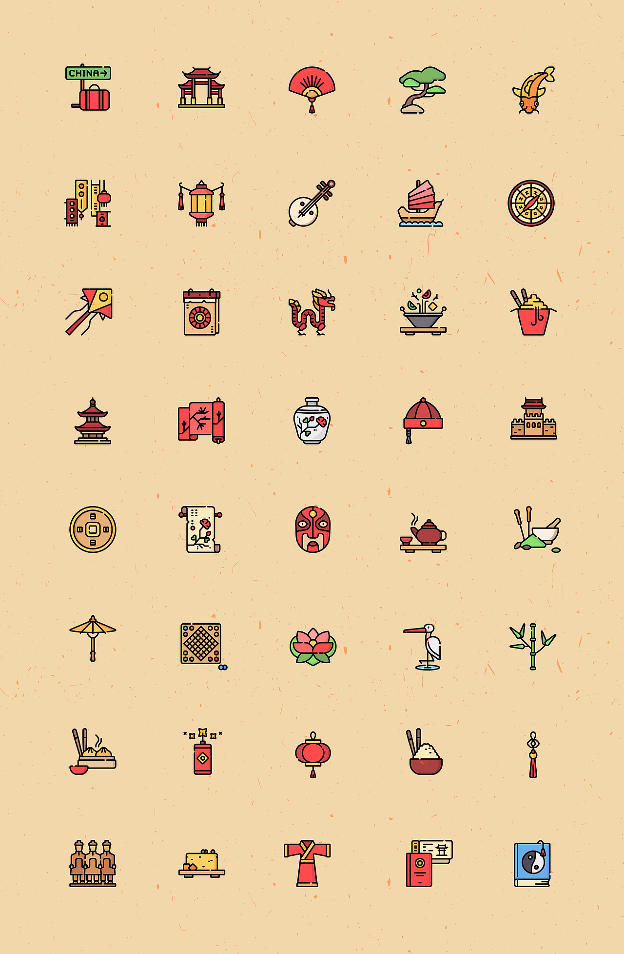 中国风icon|ui|图标|木可可可_临摹作品-站酷(zcool)