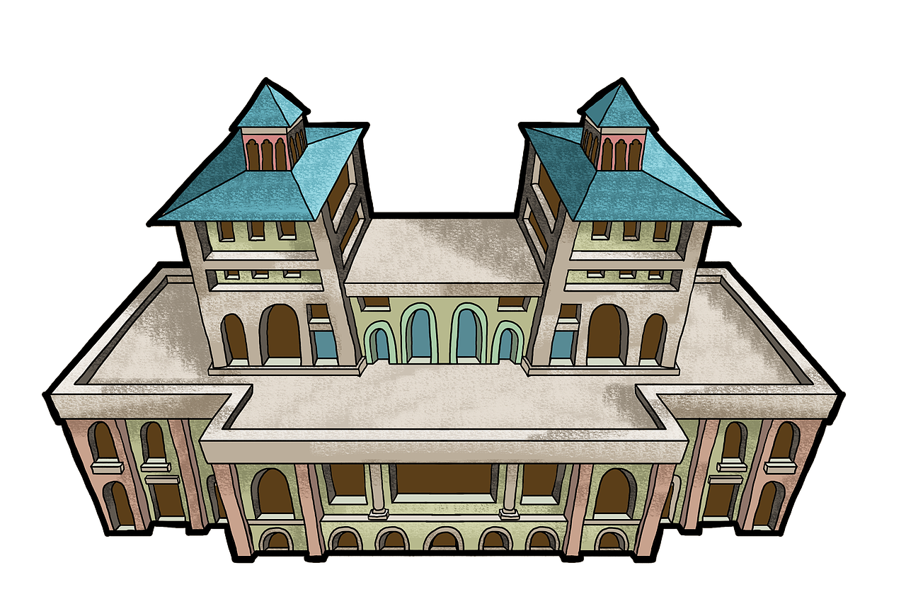 丝绸之路建筑物（图ZNDE2Mzc2MTI=） - 艺术插画 - 站酷设计师超级无敌红蛋蛋原创素材 - 站酷ZCOOL