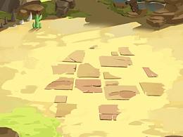 竖版战斗场景-遗迹