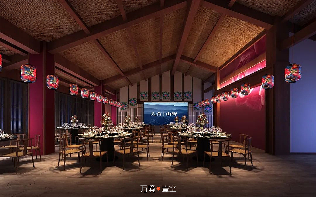 餐饮空间设计空间美学案例合集（图ZMjkwMzg4MDEy） - 酒店餐饮设计 - 站酷设计师万境壹空设计原创素材 - 站酷ZCOOL