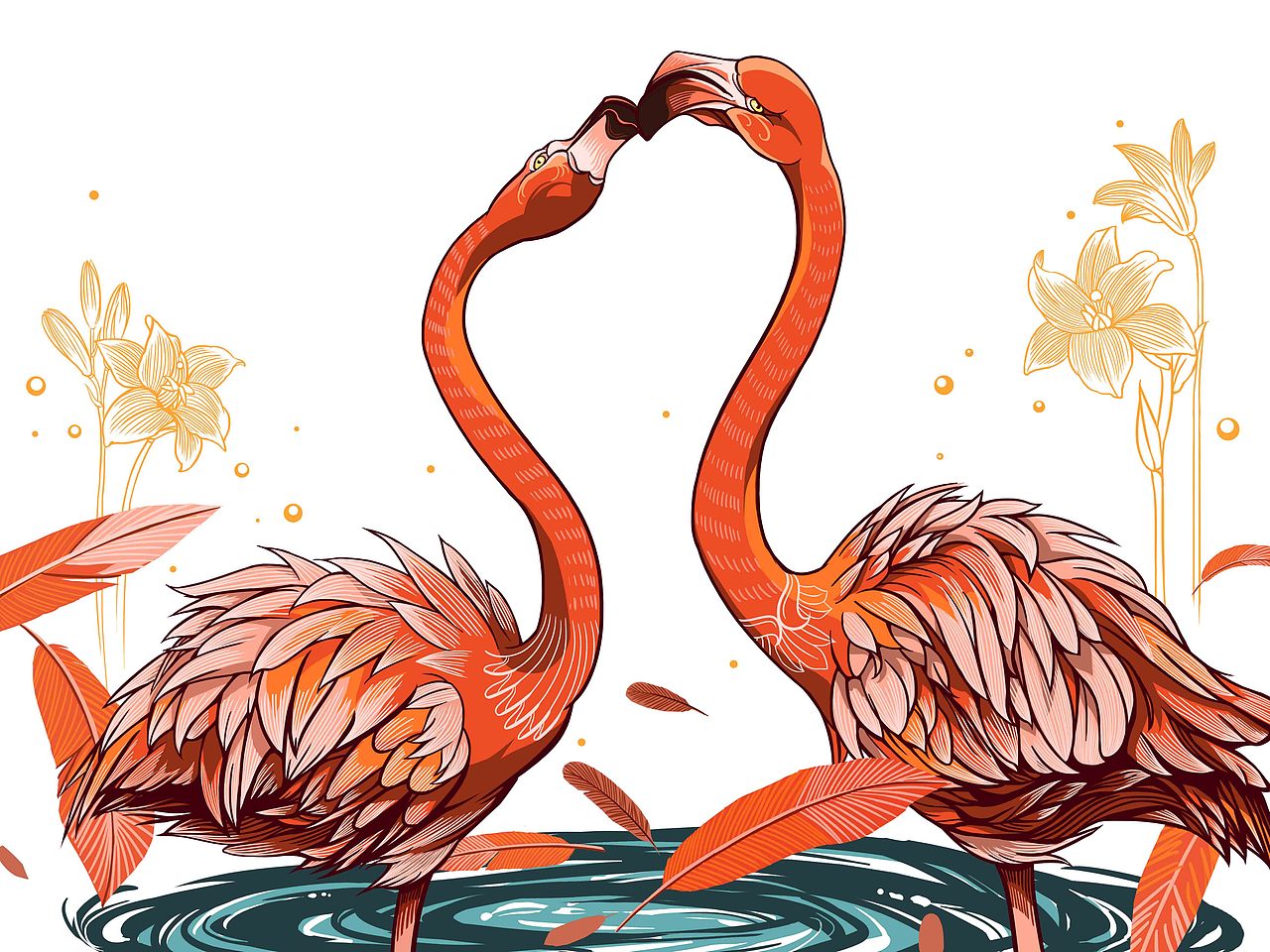火烈鸟（图ZODU4MzM5Mjg=） - 商业插画 - 站酷设计师郭少侠GJF原创素材 - 站酷ZCOOL