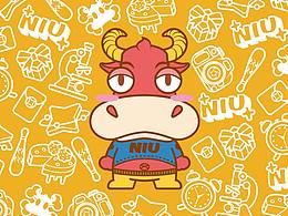 牛年大吉 商业插画 新年IP形象设计