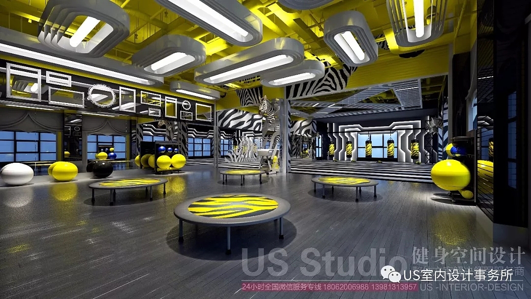 健身房设计 健身房案例 10种风格分享 2018（图ZMTQ1MTg0NTg4） - 家装设计 - 站酷设计师US健身空间设计原创素材 - 站酷ZCOOL