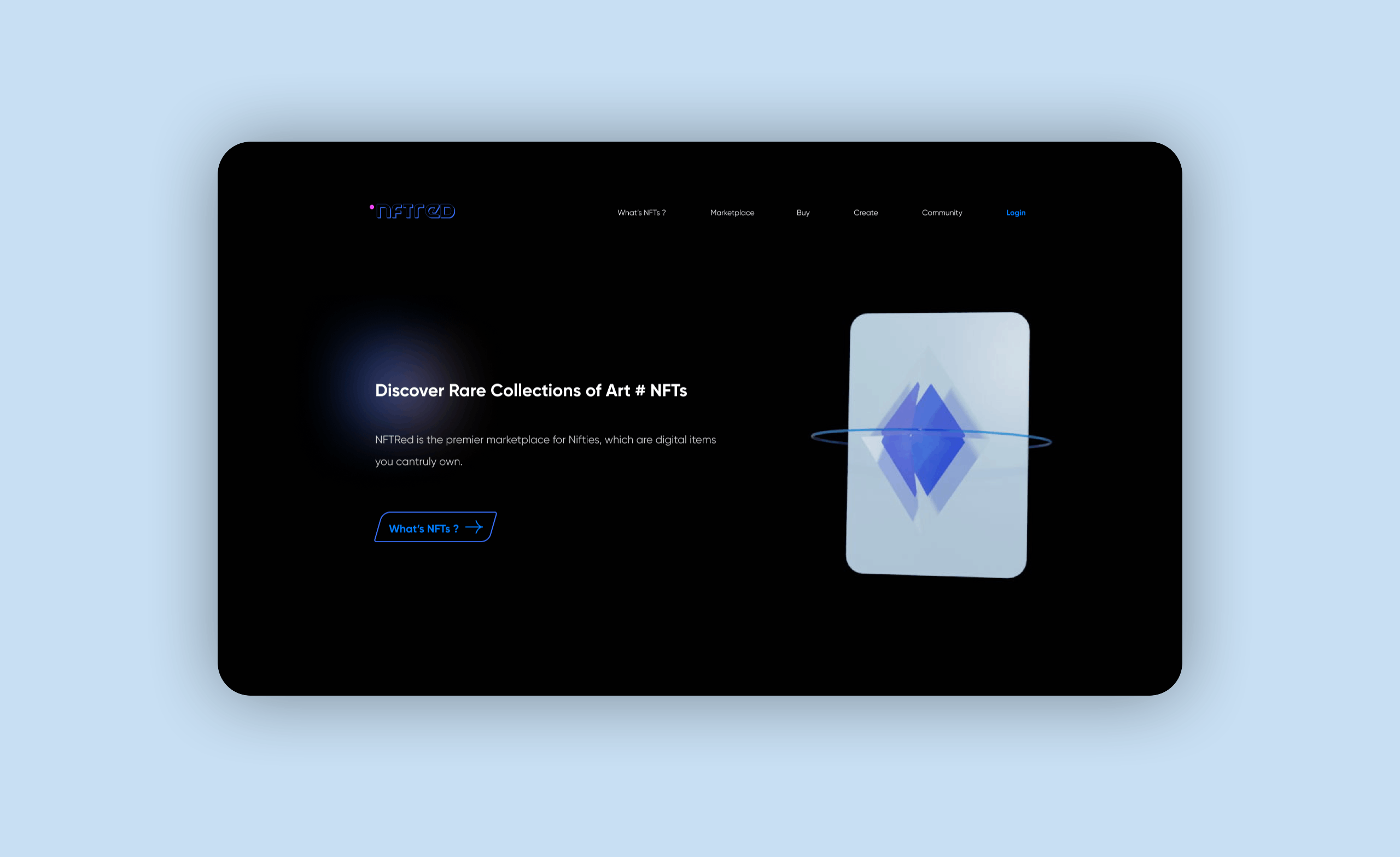 NFT Marketplace - 视觉设计（图ZMjk0NTc5MDY4） - 软件界面 - 站酷设计师Kirl1原创素材 - 站酷ZCOOL