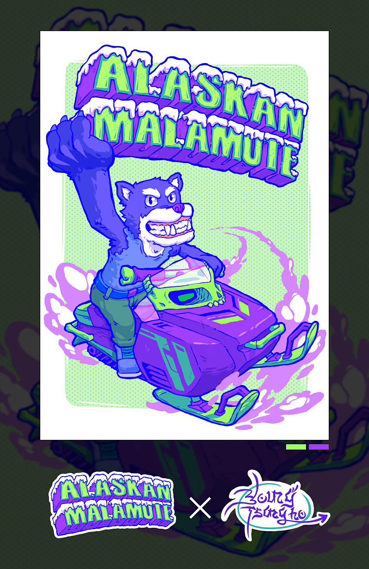 雪橇三傻（圖ZNjg1MDY4MDA=） - 創(chuàng)作習(xí)作 - 站酷設(shè)計(jì)師aho濠原創(chuàng)素材 - 站酷ZCOOL