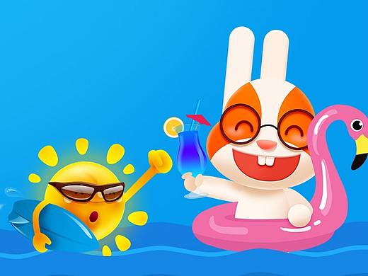 阳光兔卡通形象