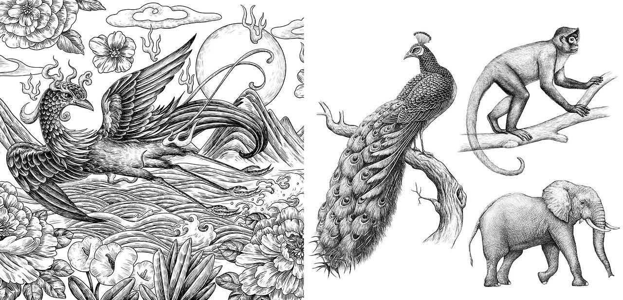 2020杂画（图ZMjQ1NDE0ODg4） - 商业插画 - 站酷设计师插画师傅逗原创素材 - 站酷ZCOOL