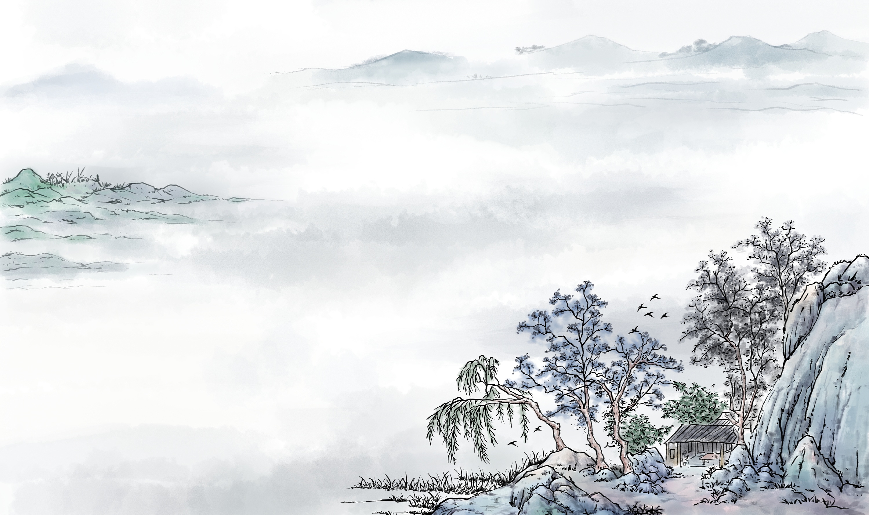 水墨画|插画|绘本|荆棘鸟设计画师 - 原创作品 - 站酷 (zcool)