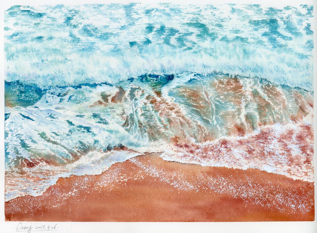 沙滩|纯艺术|绘画|Distanz - 临摹作品 - 站酷 (ZCOOL)