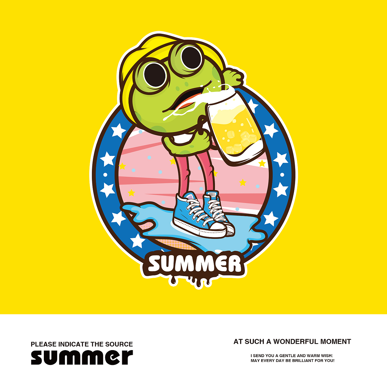 SUMMER（图ZODU2Nzk3MjQ=） - 新锐潮流插画 - 站酷设计师Waroe原创素材 - 站酷ZCOOL